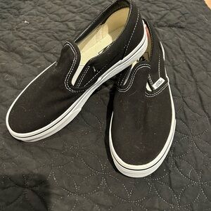 Black Slip-On Sneakers
